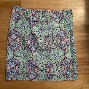 Talbots Floral Colorful Pencil Skirt 10P